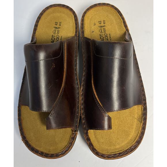NAOT MEN'S MT. LOUIS Brown Leather Sandal Size 10 - Picture 6 of 8
